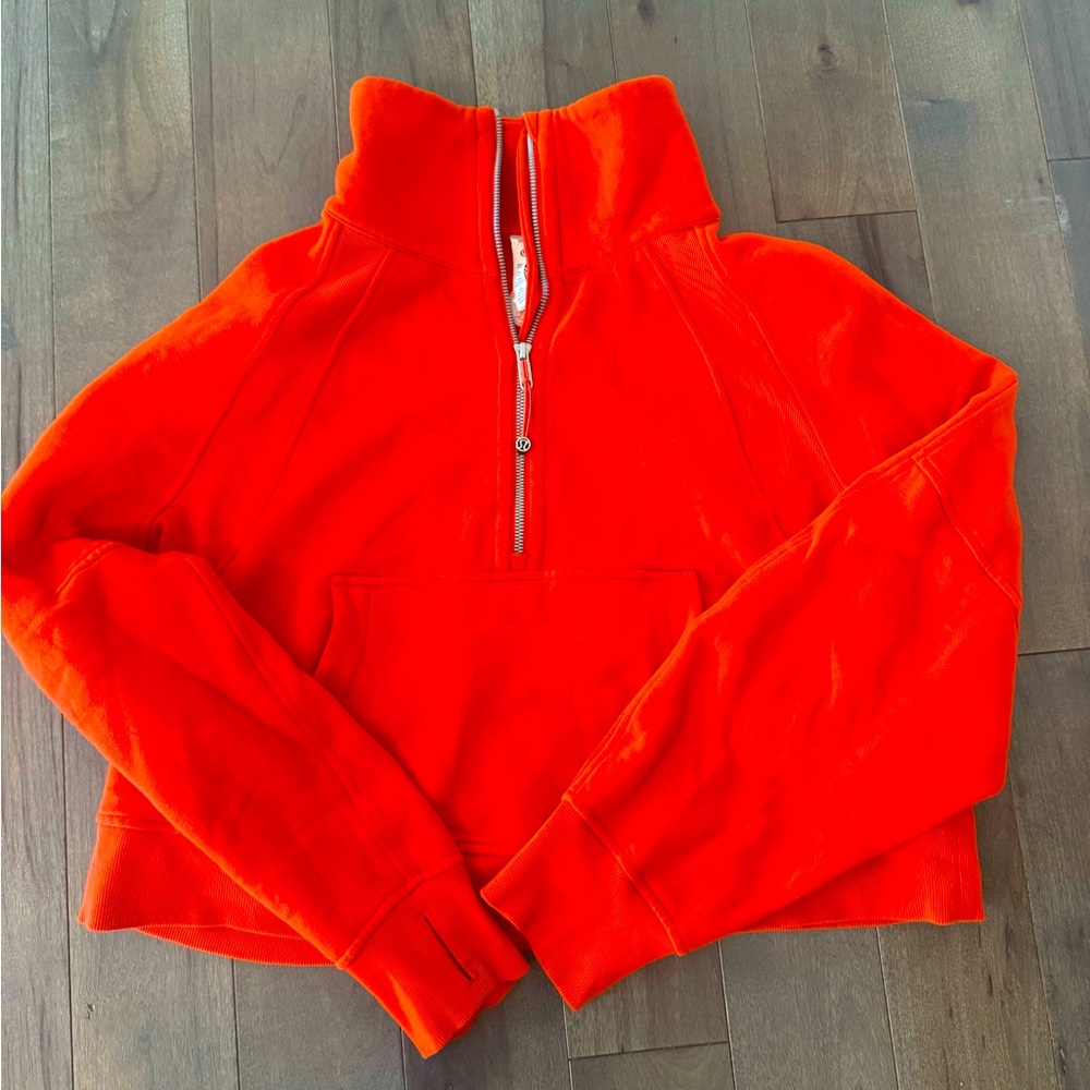 Lululemon size m/l casual scuba in orange
